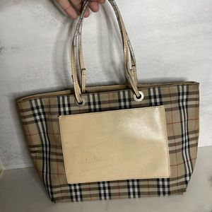 Authentic BURBERRY small tote bag VINTAGE!